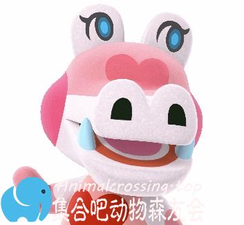 动森中的可爱粉色岛民：爱莉（gayle）